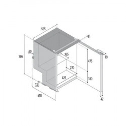 C115i Vitrifrigo Refrigerator 115L - Gray Door | Efficiency and Design