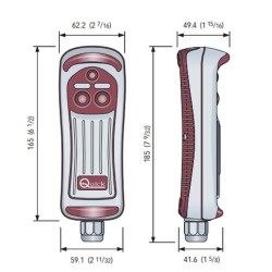 Quick 2-Button Remote Control with LED– Marine Remote Control | MD Island Supply