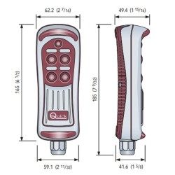 Quick 4-Button Remote Control con LED – Marine Remote Control | MD Island Supply
