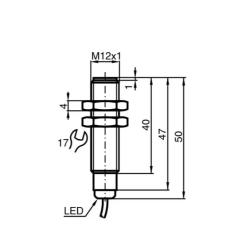 Sensor Inductivo 12mm Opacmare con Conector | MD Island Supply