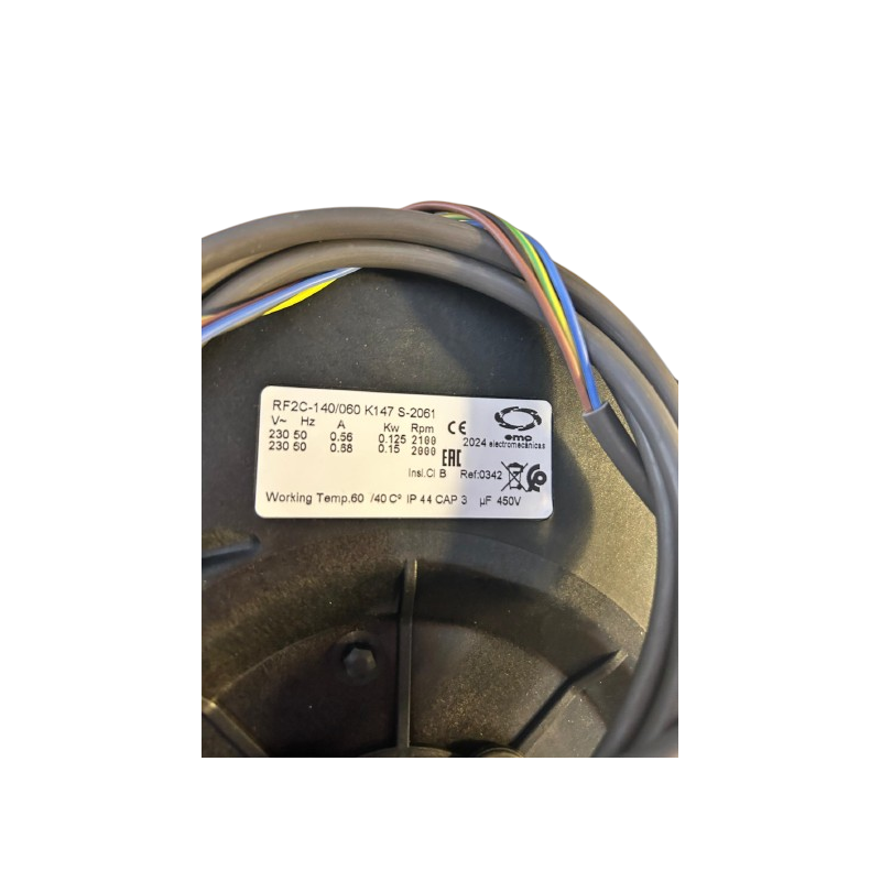 Ventilador RF2C-140/060 K147 S-2061 | Fancoil marino AC 230 V