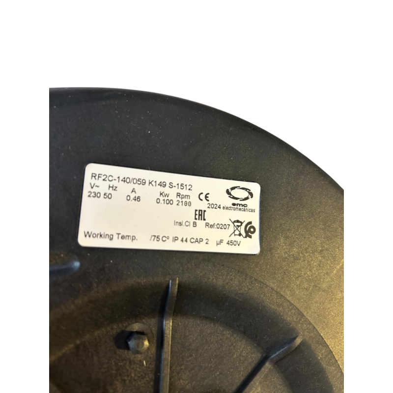 RF2C-140/059 K149 S-1512 Fan | Centrifugal Fan for Fan Coil