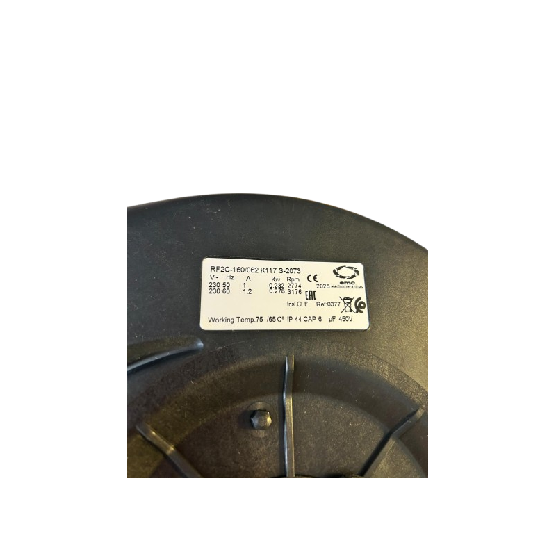 Fan RF2C-140/062 K117 S-2073| Centrifugal fan for fan coil