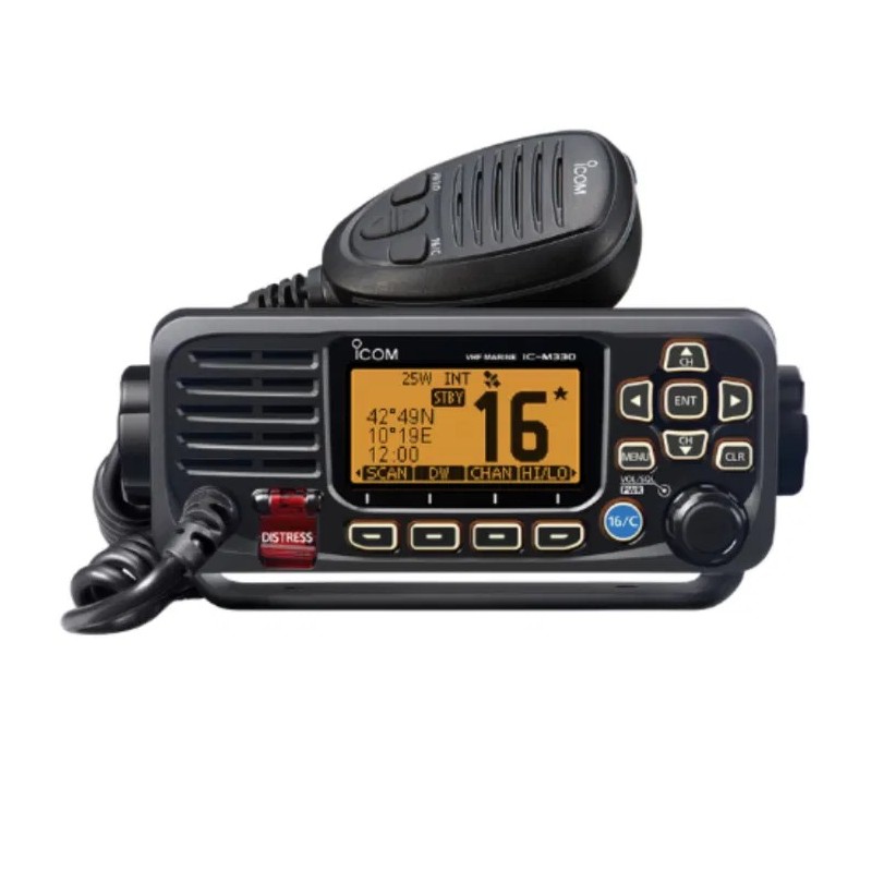 Icom IC-M330GE Fixed VHF with GPS IPX7 - 25W | Marine Communication at MD Island Supply