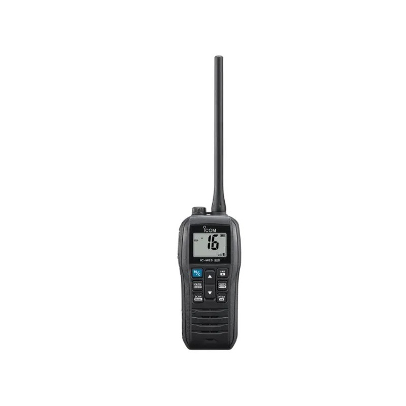 Icom IC-M25 EVO VHF Portable Black | Floating Marine Radio at MD Island Supply