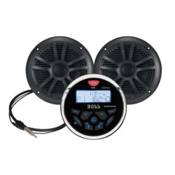 Pack MGR350 + Altavoces MR6B 6.5" Negro + Antena | Audio Marino – MD Island Supply