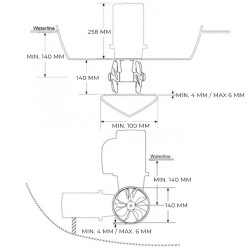 SE50/140S 12V Side-Power SLEIPNER – Hélice de Proa 62kg