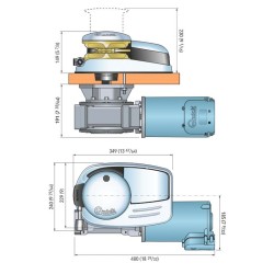 Molinete Quick DAVE DV2324DY 2300W 24V Izquierdo | MD Island Supply