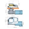 Molinete Quick DAVE DV5 X 2300W 24V Derecho 10 mm | MD Island Supply