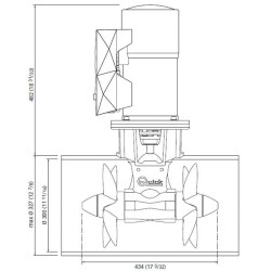 Quick BTQ 300-270 24V Dual Bow Thruster 270 Kgf | MD Island Supply