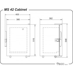 Frigoboat MS42 12V: 42 Liter Nautical Refrigerator in Stainless Steel