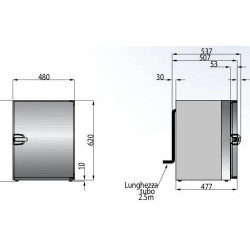 Frigonautica: 80 Liter Compact Refrigerator with Integrated Evaporator