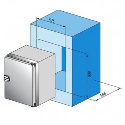 Frigonautica: 80 Liter Compact Refrigerator with Integrated Evaporator