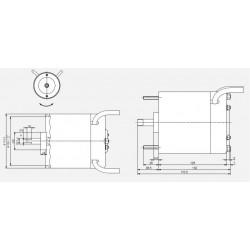 Motor 24V 700W para Grúas Besenzoni - Alta Eficiencia